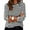 Black, variant on Striped T-Shirts Women Fall Trendy Long Sleeve Plus Size Casual Tshirts Pullover Crewneck Light Sweatshirt, Brown 3XL