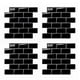 thumbnail image 1 of 4X Pegatinas de Pared 3D Ladrillo Papel Pintado Azulejo para Cocina Baño Protector Contra Salpicaduras Tía-Loseta Decoración del Hogar 30X30cm, 1 of 5