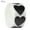 Black, variant on CCOCC Valentines Stickers,Heart-Shaped Stickers Small Heart Stickers,Durable Material Heart Stickers,Red