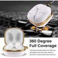 thumbnail image 4 of Funda compatible con Samsung Galaxy Buds Pro 2021, elegante protector de cuerpo completo con revestimiento rígido y funda con llavero, parachoques para Samsung Galaxy Buds 2 2021 / Samsu, 4 of 5