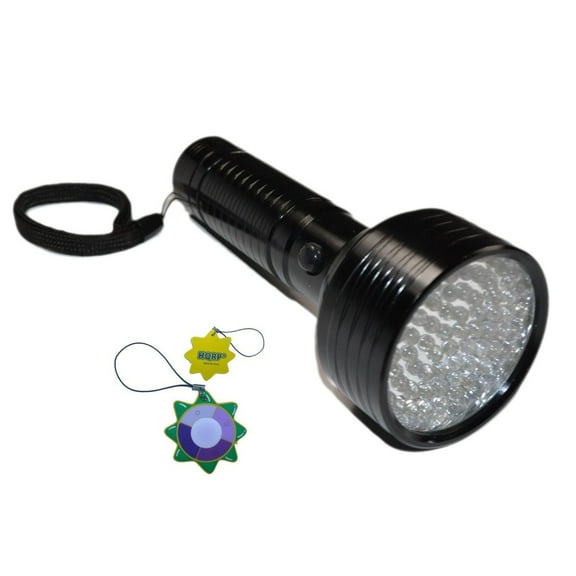 HQRP 395 nM UV Flashlight / Blacklight 68 LED for Checking Leaks in Cooling Systems (Fluorescent dye leaks)