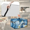 thumbnail image 6 of ZIATUBLES Turtle Marble Print Toaster Oven Cover Dustproof Kitchen Appliance Storage Case Bakeware Oven Protector with Top Handle Countertop Decorative Accessories, 18.5" x 14.5" x 9", 6 of 8