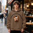 thumbnail image 6 of AURORADY Pet Pouch Hoodie Cat Hoodie with Pouch Pull Pocket for Dogs & Snack Hoodies, Kangaroo Sweatshirt with Dog Pouch Side Zip Pocket Sweatshirt Front Dog & Cat Carrier Sweatshirts, 6 of 9