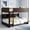 Brown, variant on VECELO Queen Over Queen Bunk Bed with Built-in Bookcase, USB Charging Station and Ladder, Safety Guardrails, Solid Pine Wood Bunk Bed, Space Saving Bedroom Bed Frame, White