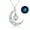 Sky blue light, variant on Halloween Glow in The Dark Necklace, Moon Pumpkin Pendant with Luminous Beads, Unisex Costume Party Jewelry, Gifts for Women Men Teens