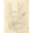 thumbnail image 2 of Gustave Doré 19x24 Gold Ornate Framed and Double Matted Museum Art Print Titled - London Street Scene, 2 of 4