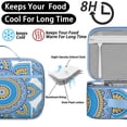 thumbnail image 4 of Abstract Ornamental Mandala Small Insulated Tote 8-Hour Cold Retention Spacious for Picnic Hiking, 4 of 6