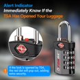 thumbnail image 4 of Forge TSA Approved Luggage Locks for Air Travel, Gym Lockers, School Lockers, Pelican Cases, Easy Read Dials, Durable Alloy Body, Black 6 Pack., 4 of 7