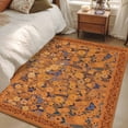 thumbnail image 4 of Boho Yellow Flowers Area Rugs 2.7'x5', Washable Small Throw Rugs for Kitchen Bedroom, Spring Abstract Watercolor Floral Leaf Indoor Outdoor Rug Non-Slip Low Pile Carpet Runner Reversible Floor Mats, 4 of 8