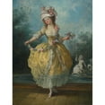 thumbnail image 3 of Jean-Frédéric Schall 19x24 Black Modern Framed Museum Art Print Titled - A Young Lady in a Garden, Holding a Garland of Flowers, 3 of 5