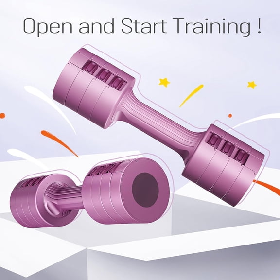 Women’s Adjustable Dumbbell Set – 6-in-1 Hand Weights 2–5 LB, 10 LB Pair for Home, Office, and Gym Exercise