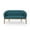 Teal, variant on Noble House Nickolas Channel Stitch Fabric Loveseat, Mity Gray