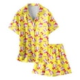 thumbnail image 2 of WOYY Sleepwear Set for Girls Baseball Shirt Short Sleeved Top Shorts Loungewear, Sizes 4-5T, 2 of 3