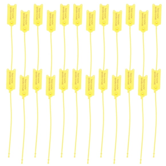 Phenofice 100Pcs Wire Marking Tags PP Yellow Return Label for Postal Parcel Services