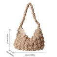 thumbnail image 1 of Quilted Padded Crossbody Bag for Women Puffer Ruched Handbag Trendy Bubbles Cloud Tote Shoulder Bag Female Pleated Messenger Bag, 1 of 5