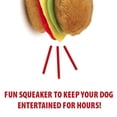 thumbnail image 3 of Jeffers Pet Plush American Grill Time Cuisine Dog Toys – 4.5" Squeaky Hamburger Plush Toys for Dogs – Chew, Cuddle, Interactive Play, Soft Durable Fabric, Puppy Gift, Christmas Stocking Stuffer, 3 of 4