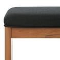 thumbnail image 3 of SAFAVIEH Solo Open Shelf Bench with Cushion, Black/Natural, 3 of 8