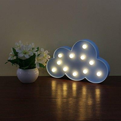 deroteno led night lights with battery operated cloud decorative light lamp in wall night lamp ...