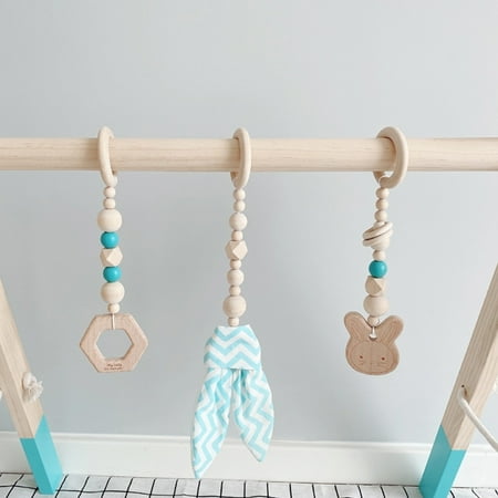

Fufafayo kids christmas gifts Wooden Baby Gym Hanging Toys Wood Baby Frame Hanging Bar Decoration For Boys And Girls Newborn Gift