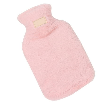 Outdoor Portable Bottle Faux Fur Winter Hot Water Bag with Cover Gift Hand Warmer
