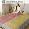 thumbnail image 2 of SUNNY HEAT Heated Electric Blanket Ribbed Flannel 84"x90" Queen Size - 10 Heating Settings & 2/4/6/8/10/12 Hours Auto off, Quick Heating Washable - Grey, 2 of 7