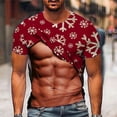 thumbnail image 4 of DDAPJ pyju 3D Muscle Printed T Shirt for Men on Clearance,Funny Exercise Graphics Crewneck Short Sleeve Tees Casual Novelty Mens Tops, 4 of 5