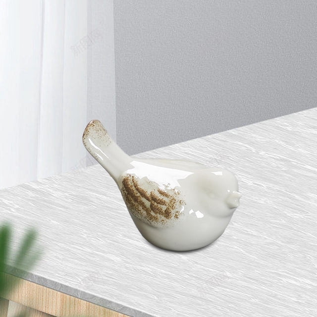 Escultura de Estatuilla de Pájaro, Artesanía Moderna Coleccionable de Cerámica, Decoración Del Hogar, Estatua de Pájaro para Estante de Campo, Oficina 8 cm x 45 cm x 5 cm