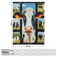 thumbnail image 4 of ONETECH Cow Print Blanket Soft Warm Lightweight Fuzzy Flannel Cow Throw Blanket All-Season Couch Sofa Decor Cute Cow Blankets and Throws for Kids Teens Adults, 4 of 6
