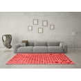 thumbnail image 3 of Ahgly Company Indoor Square Oriental Red Modern Area Rugs, 8' Square, 3 of 4