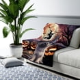 thumbnail image 3 of Spooky Halloween Night Witch Cairn Terrier Glowing Pumpkins Cozy Sherpa Blanket Cairns Dog Lover Warm Soft Throw Blanket - 12015, 3 of 5