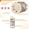 thumbnail image 5 of Yayeee Flameless Candles with Remote Flickering Battery Operated Multi Color Changing, White and Black, 5 of 7