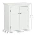 thumbnail image 3 of kleankin Bathroom Wall Cabinet Medicine Cabinet with Shelves, White, 3 of 10