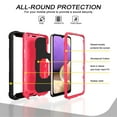 thumbnail image 2 of Dteck Galaxy A72 5G Case, Metal Ring Holder Kickstand Full Body Shockproof Sturdy Bumper Protective Cover for Samsung Galaxy A72 5G,Black+Rose, 2 of 7