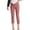 Pink, variant on CPNG Girls Slim Fit Thin Yoga Cropped Pants Solid Color Casual Capri Pants Elastic High Waist Workout Pants Sports Trousers