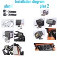thumbnail image 4 of ziyahi Plastic Bumper Lamp Adjustable Spotlight Lightweight Searchlight LED Light with Bracket DIY Accessories Upgrade Kit One for Two 1Set, 4 of 6