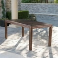 thumbnail image 4 of Noble House Manila 69" Wooden Patio Dining Table in Dark Brown, 4 of 10