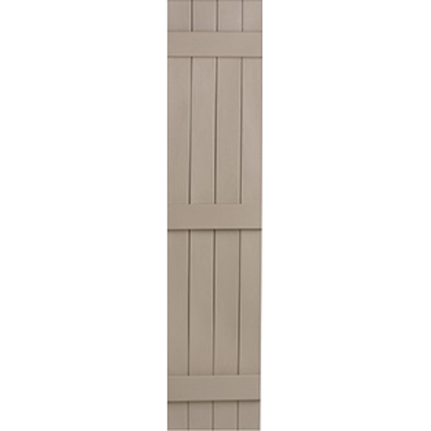 x 55in Homeside 4 Board and Batten Joined Shutter 1 Pair 14-1/2in 410 Gray