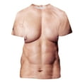 thumbnail image 5 of SCSAlgin Muscle Fit T Shirts for Men 3D Novelty Fake Abs Printed T-Shirt, 5 of 5