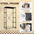thumbnail image 4 of 4 Drawer Vertical Storage Dresser marble texture marble used for ceramic wall tiles floor tiles surface with Wood Top Fabric Pull Drawers, 4 of 8