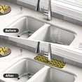 thumbnail image 4 of Vsdgher Geometric Pattern with Bee Kitchen Sink Splash Guard Faucet Mat -1 PC Super Absorbent Fast Drying Mat Sink Gadgets-Splash, Bathroom,Sink Mat,(15" X 5.5" ), 4 of 7