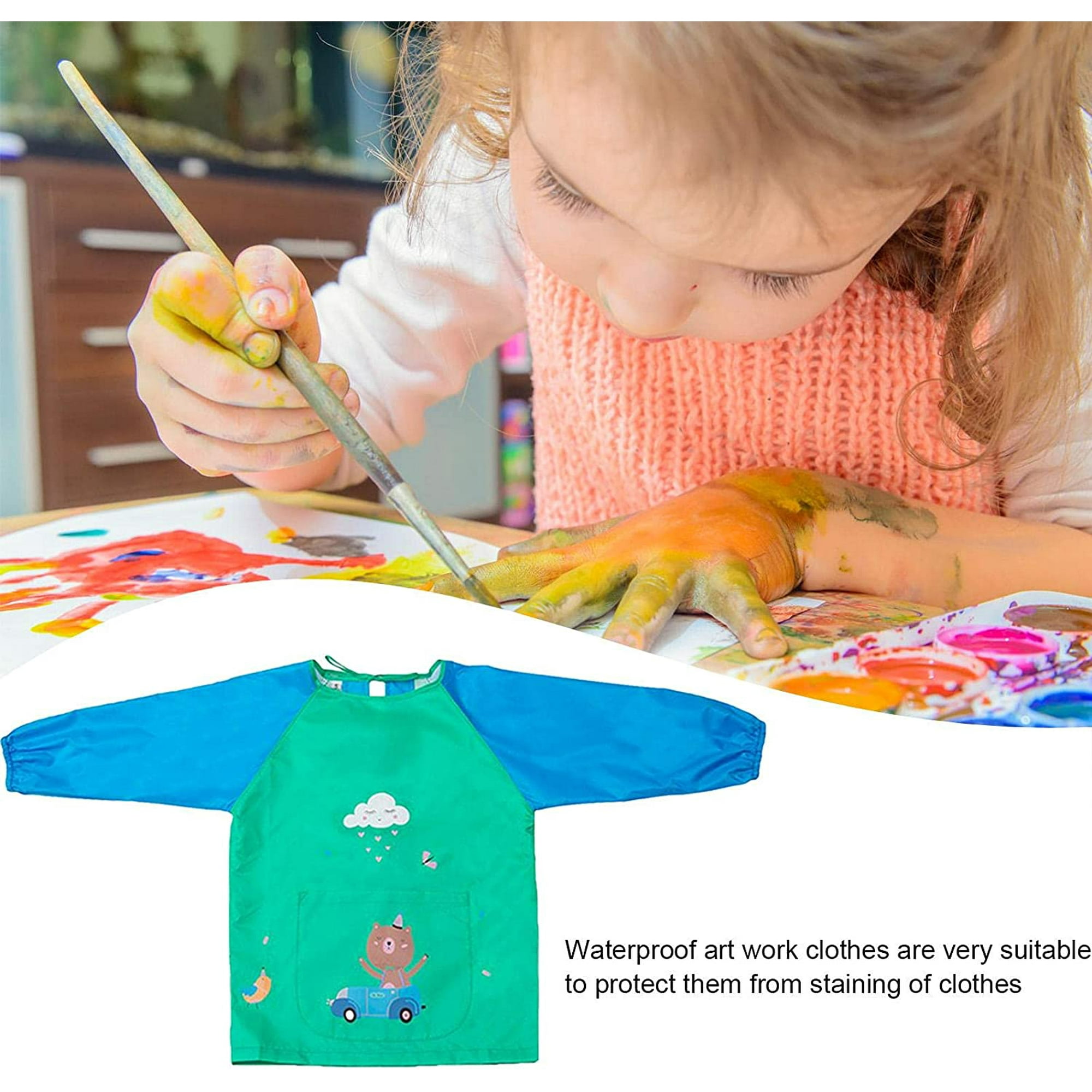 Peinture Enfant 2 Ans Tablier Peinture Enfant, Blouse Peinture Enfant 6-12 Ans, Blouse Peinture Imperméable Avec Tablier Peinture Enfant 8 Ans