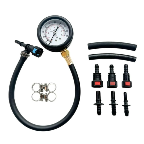 RYUJNDK Fuels Pumps Pressure Tester Diagnostic Tool With Clear Display for Car Motorcycles with Quick Connector Easy Use