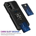 thumbnail image 6 of Decase Military Grade Case for Samsung Galaxy A54 with Slide Camera Lens Protector,Shockproof 360° Ring Kickstand Magnetic Phone Case Built-in Wallet Card Slots for Galaxy A54,Black, 6 of 8