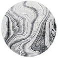 thumbnail image 3 of SAFAVIEH Amelia Jerrod Abstract Marble Area Rug, Grey/Gold, 6'7" x 6'7" Round, 3 of 4