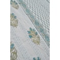 thumbnail image 6 of Hand Block Floral Print Quilt Queen Kantha Quilt Kantha Bedspread Cotton Blanket Indian Bed Cover Bohemian Quilt Kantha Quilt Queen Size White Colour, 6 of 6