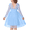 Blue, variant on Arshiner Flower Girl Dress V Back Lace Long Sleeve Tulle Special Occasion Wedding Party Dresses