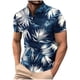 thumbnail image 1 of Mens Manga Corta Botón Abajo Camisas con Bolsillo Pulover Botón de Impresión de la Camisa de Solapa de Poliéster Cuello de Vuelta, Blusa Casual para Hombres, 1 of 5
