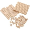 thumbnail image 3 of KAKOWELY math cubes 61pcs Learning Math Blocks Math Cubes Wood Math Cubes Math Manipulatives Math Count Block3.94"X3.94"X0.39", 3 of 4