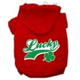 thumbnail image 1 of Lucky Swoosh Screen Print Pet Hoodies Red Size Xxl (18), 1 of 1