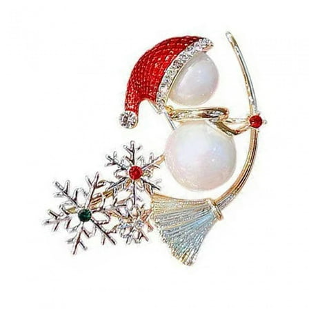 Christmas Brooch Pin Rhinestone Festival Lapel Pin for Jackets Clothing Hats